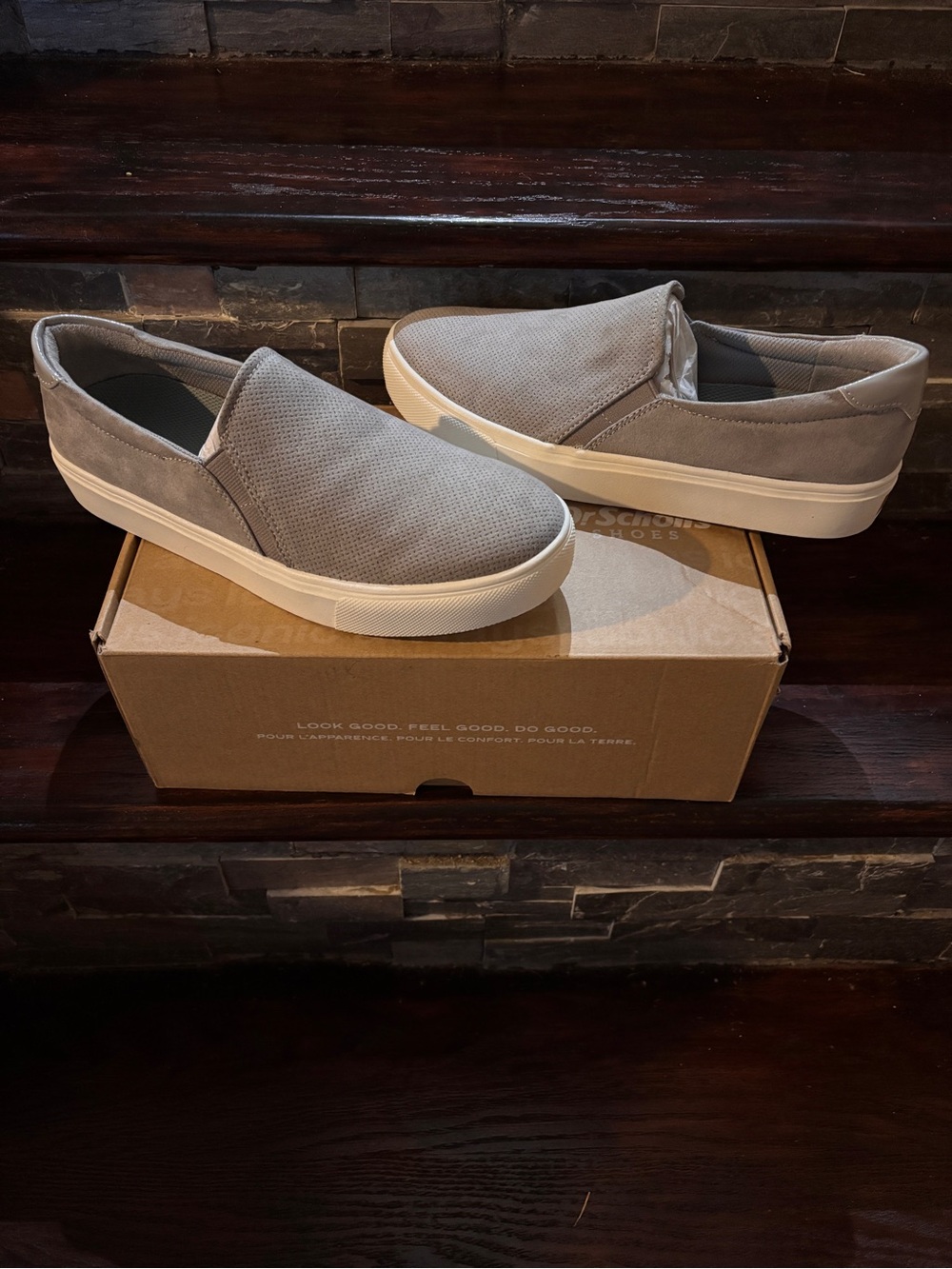 Dr. Scholl's Women's Slip-On Loafers in Light Gray